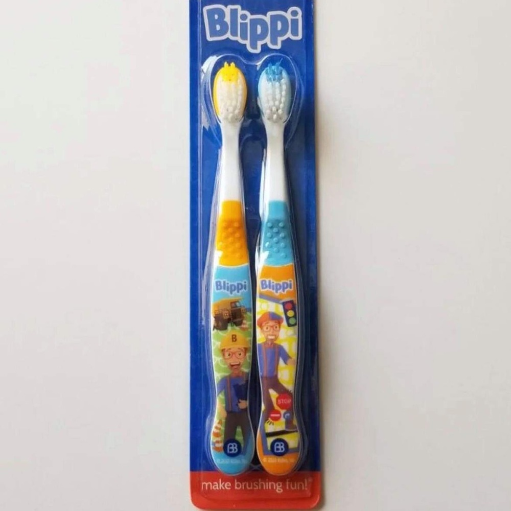 Blippi 2 pack Soft Bristles Toothbrushes